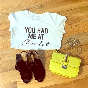 Tahari Black Backless Mule